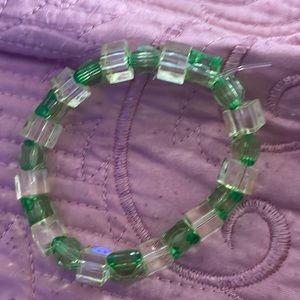 Handmade Basic Green and Light Green Bracelet